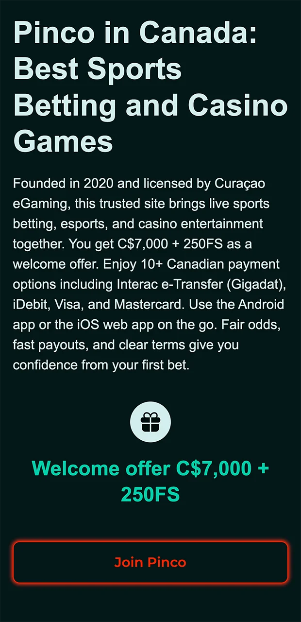 Use the quick link to go to the official Pinco website.