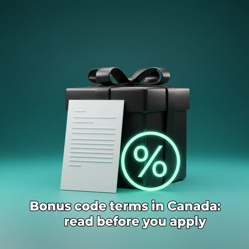 Infographic: Canadian bonus code terms&mdash;new players, province limits, age 18/19, C$20 min, 30&ndash;40x wagering, expiries