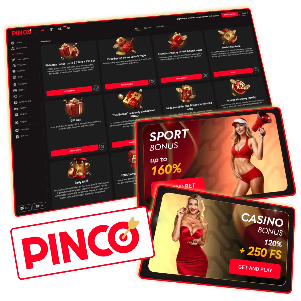 Pinco Canada gives tailored casino and sports promos plus big welcome rewards.