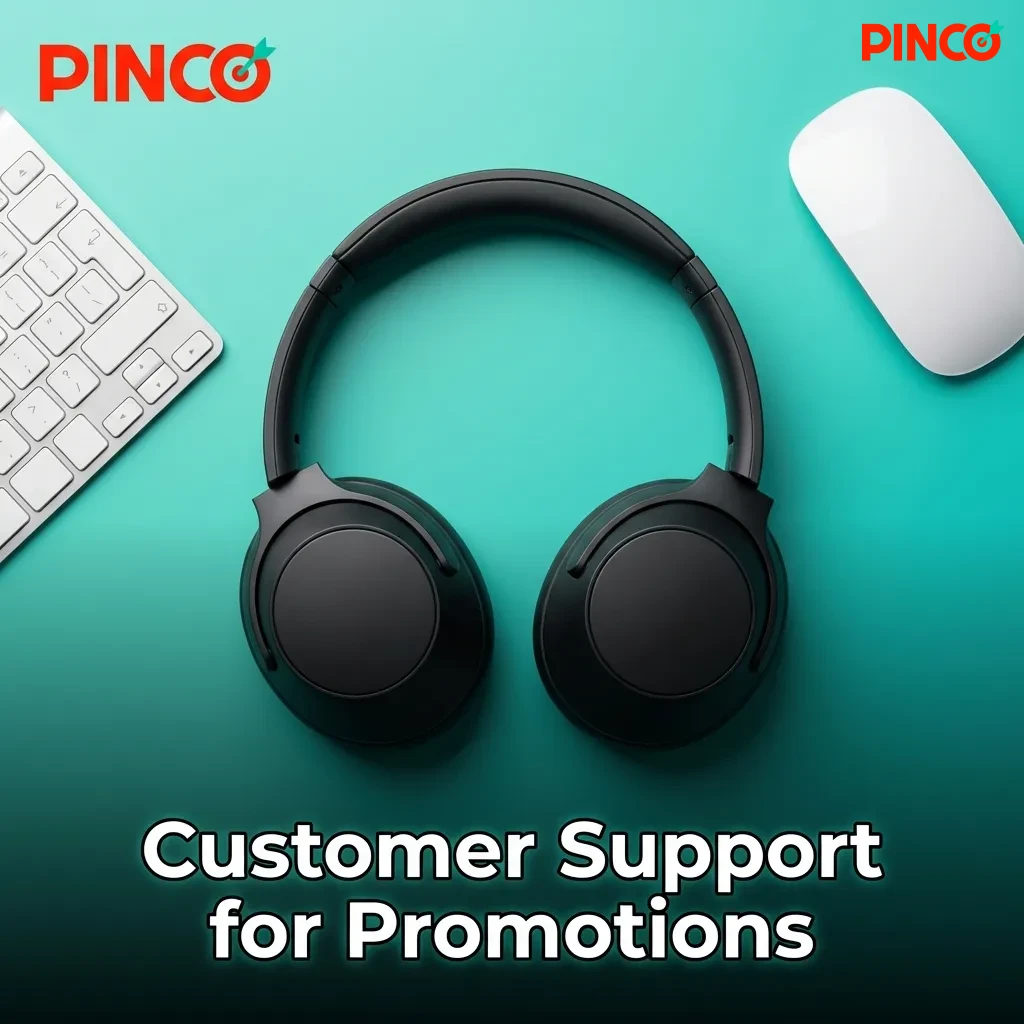 Customer support representative assisting with promotional offers through live chat, email, and phone channels