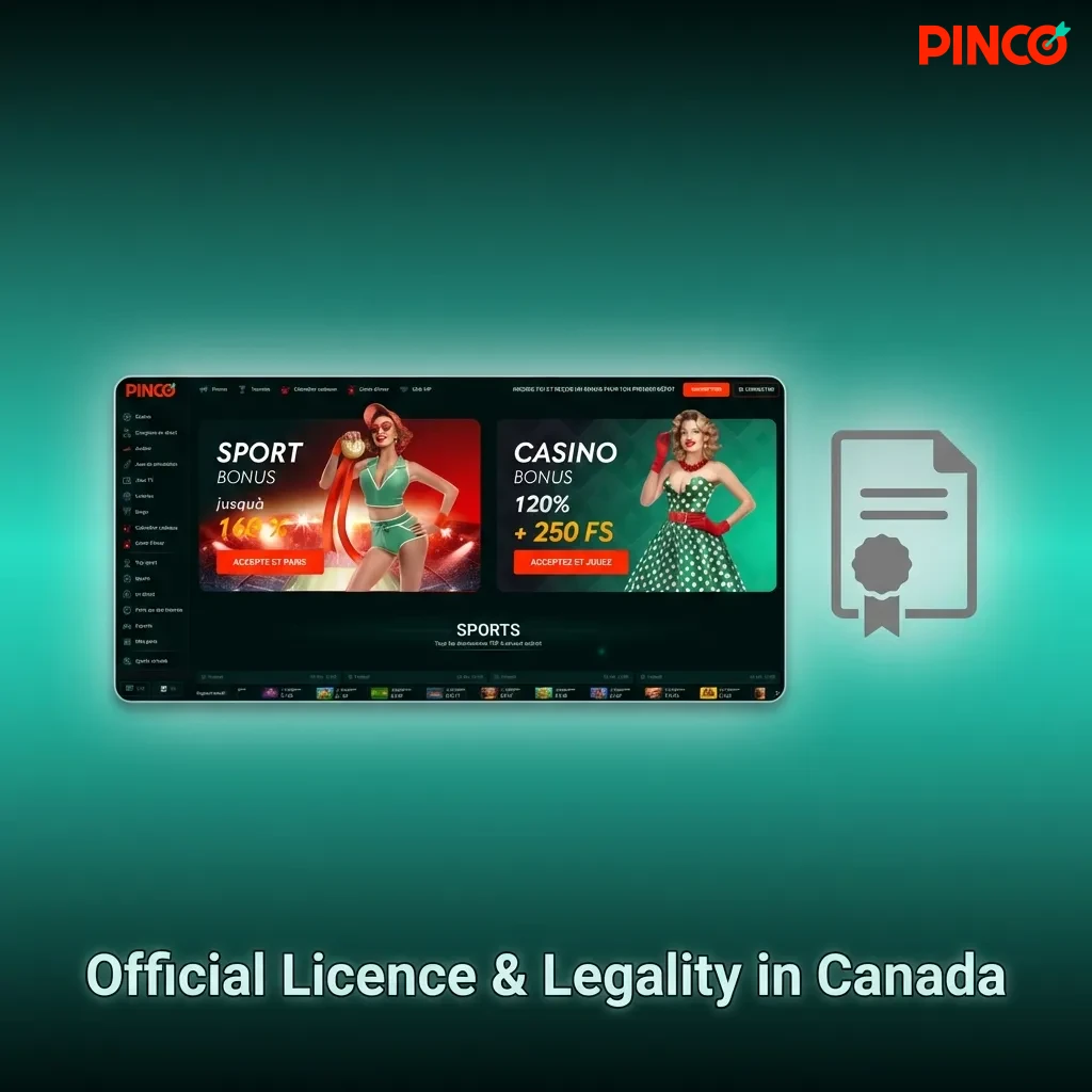 Casino operating under Cura&ccedil;ao license with SSL encryption and responsible gaming tools for Canadian players