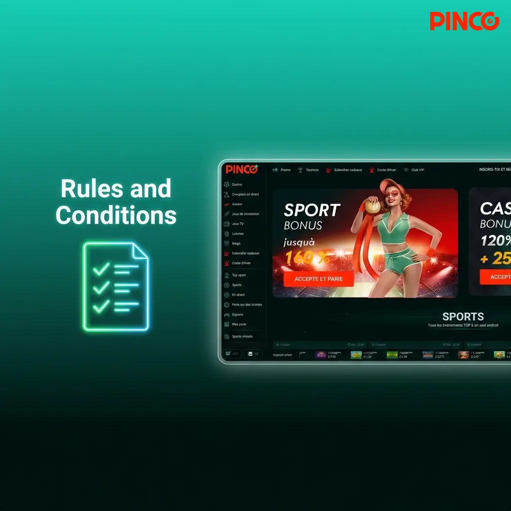 Casino terms and conditions overview showing eligibility, account rules, bonuses, verification, and dispute resolution.