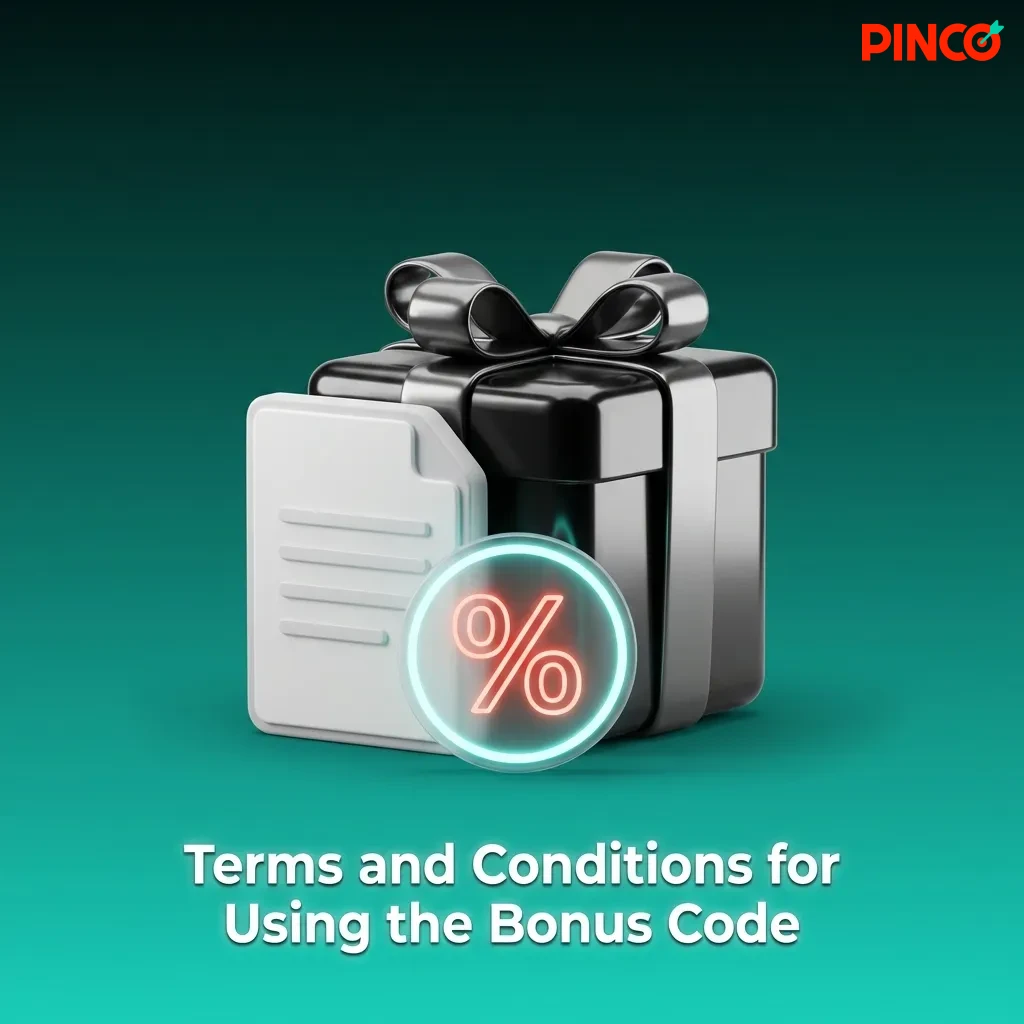 Pinco bonus terms showing wagering requirements, eligible games, time limits, and withdrawal restrictions