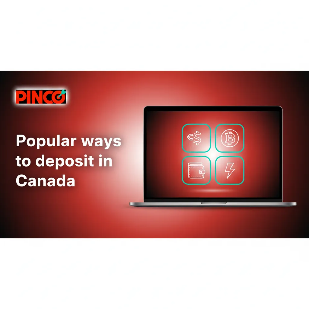 Infographic showing popular Canadian deposit methods: Interac e-Transfer, Interac Online, Gigadat, Visa, Mastercard.
